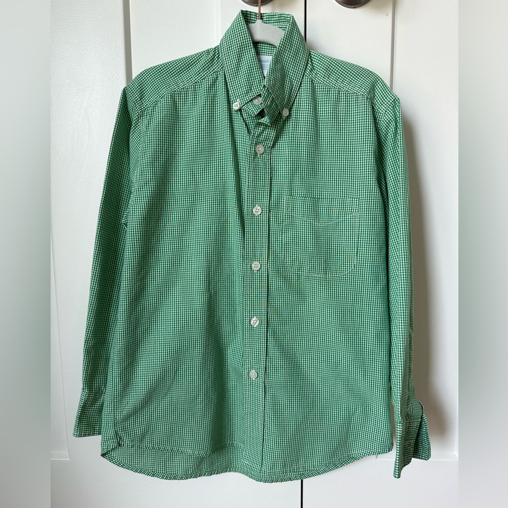 Boys Remember Nguyen Gingham Button Down Dress Shirt